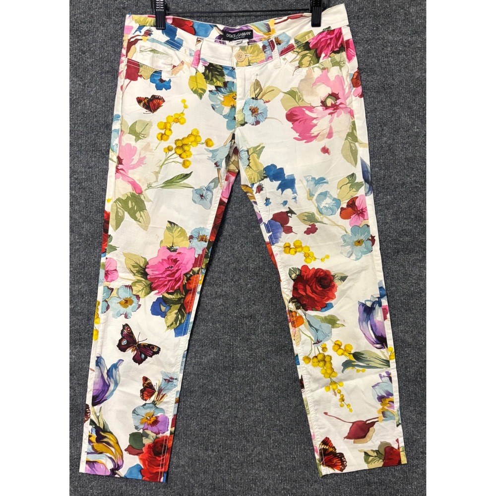 Dolce & Gabbana Floral Multicolor Pants